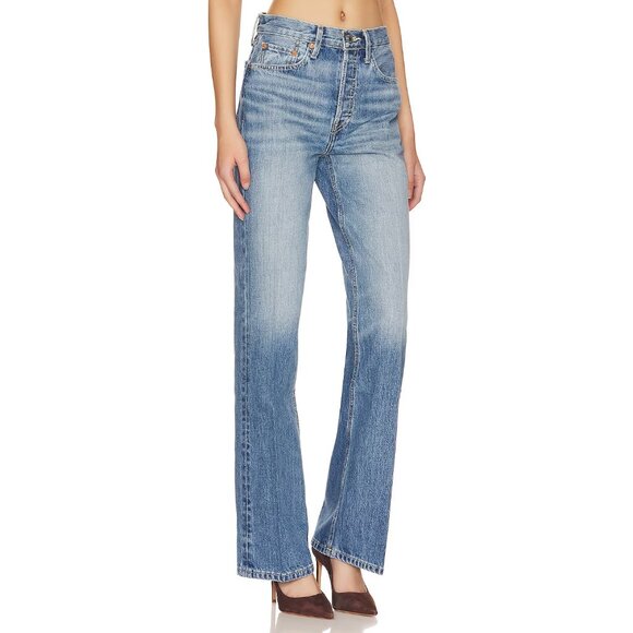 Re/Done 70s Bootcut Jeans in "Crystal Blue, size 27 - Picture 1 of 10